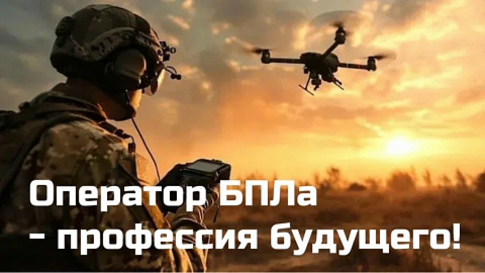 Оператор БПЛА - это не только военный, но и профессия будущего