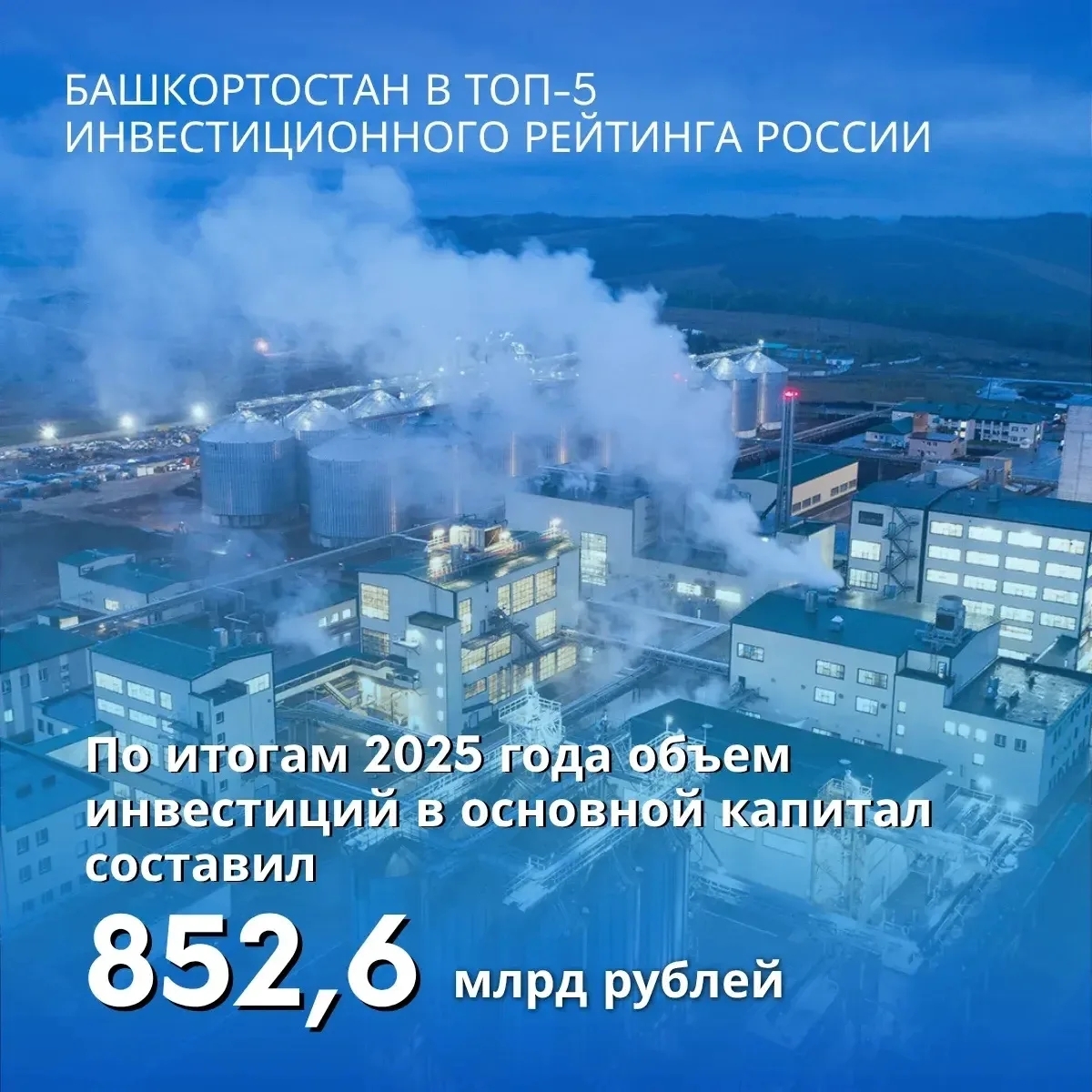 В Башкирии выстроили систему привлечения рекордных инвестиций